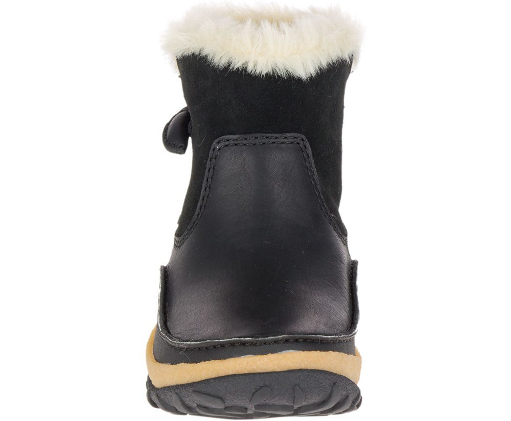 Merrell Boots Black - Tremblant Pull On Polar Waterproof - Womens 40RXPVJIN
